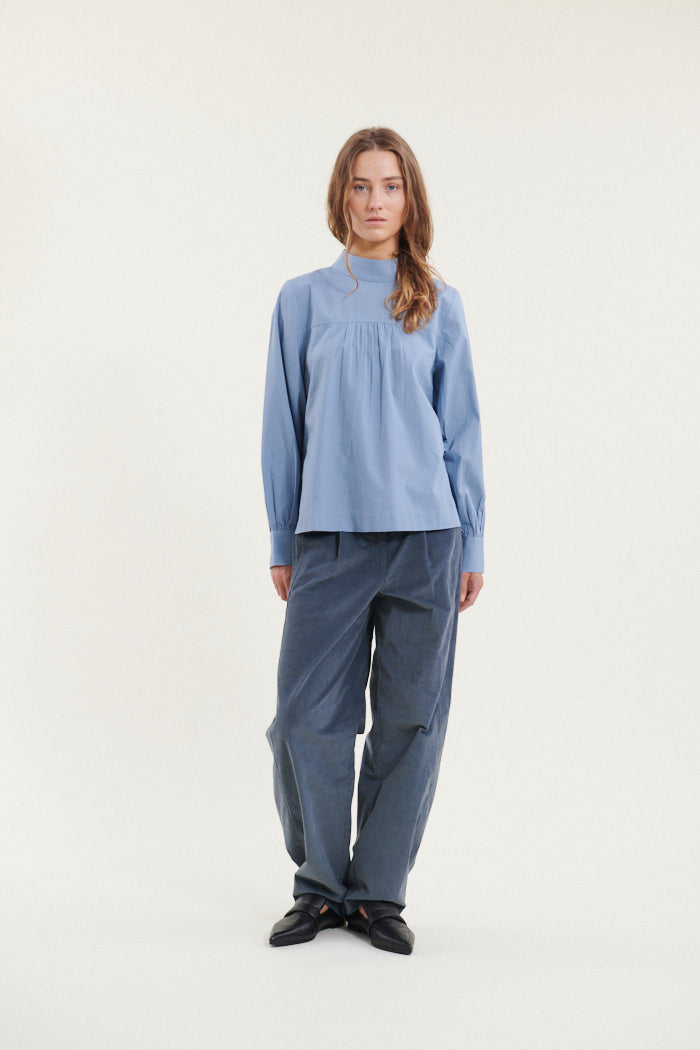 Basic Apparel Milly Blouse Bluser 737 Windward blue